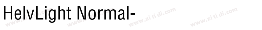 HelvLight Normal字体转换